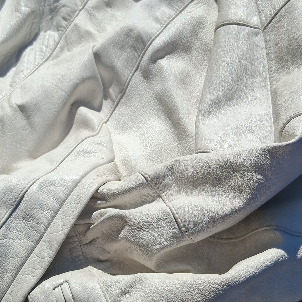 Vera Pelle White Leather Fashion Label